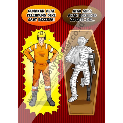Sp283 Poster K3 Safety A2 Gunakan Alat Pelindung Diri Saat Bekerja Shopee Indonesia
