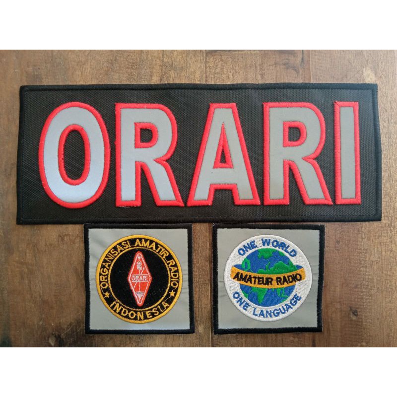 Full Set Atribut rompi/ jaket ORARI bordiran custom atribut kedinasan atribut kepolisian sedia berba