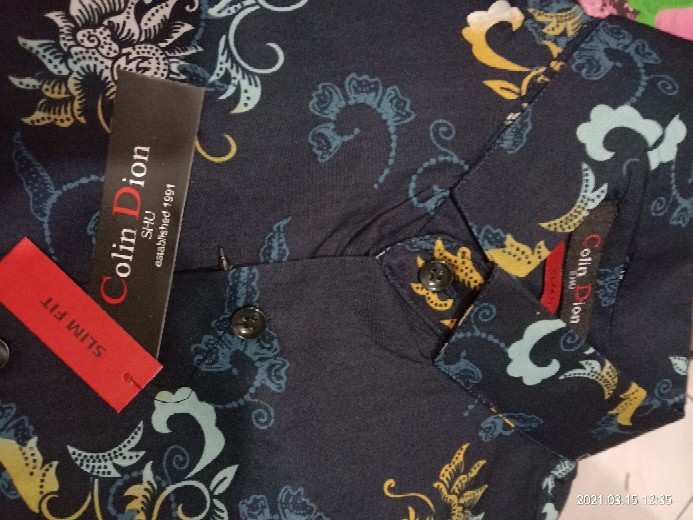 Kemeja Batik Pria Slim Fit Tk03