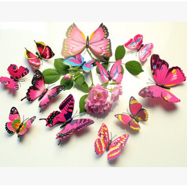 Wallpaper stiker 3D butterfly