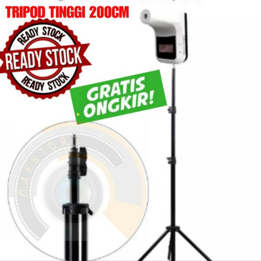 Termometer Tripod Infrared Runcing Standing Dinding Wall Tangan Dahi Tanpa Sentuh Non Contact