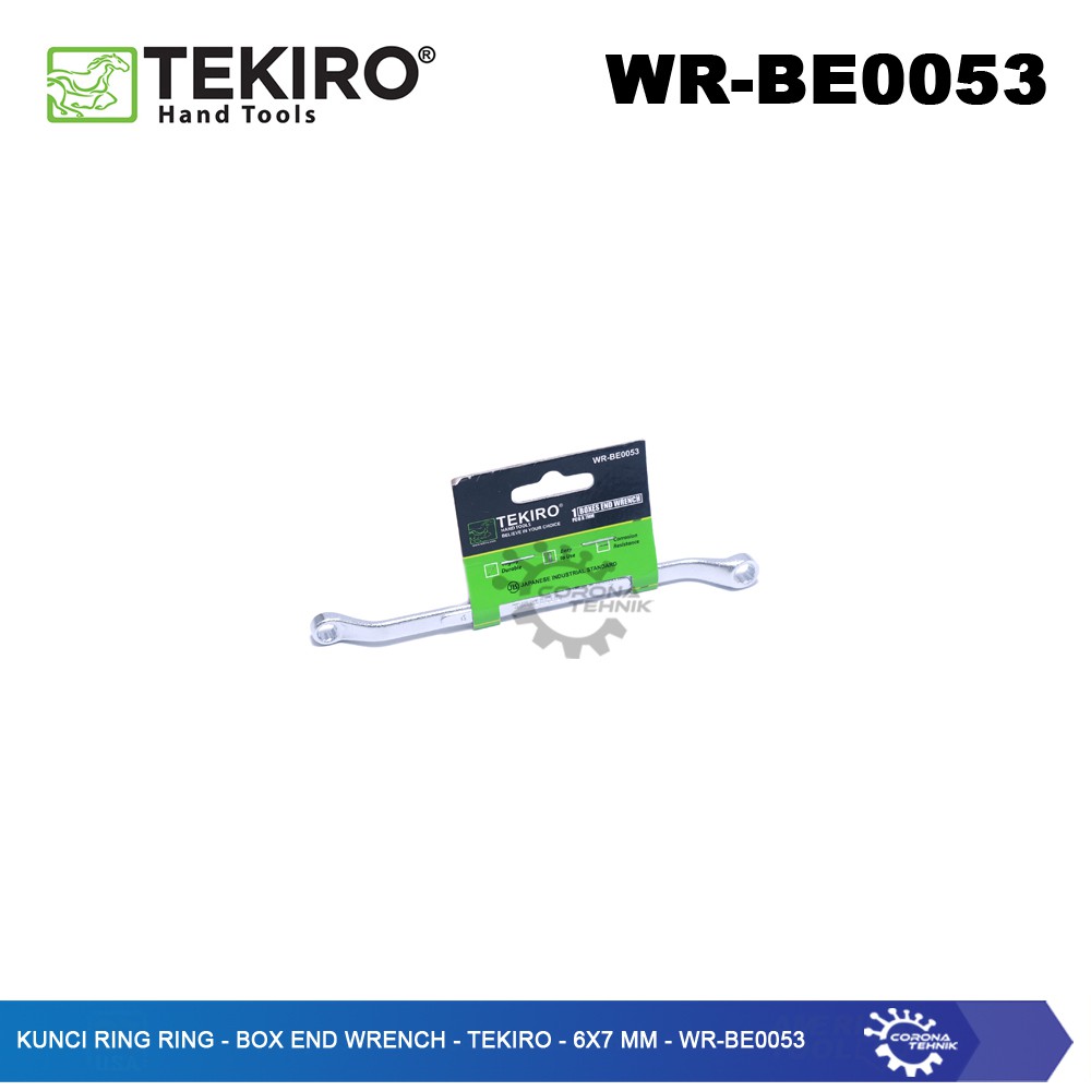 WR-BE0053 - Kunci Ring Ring - Box End Wrench - Tekiro - 6x7 mm