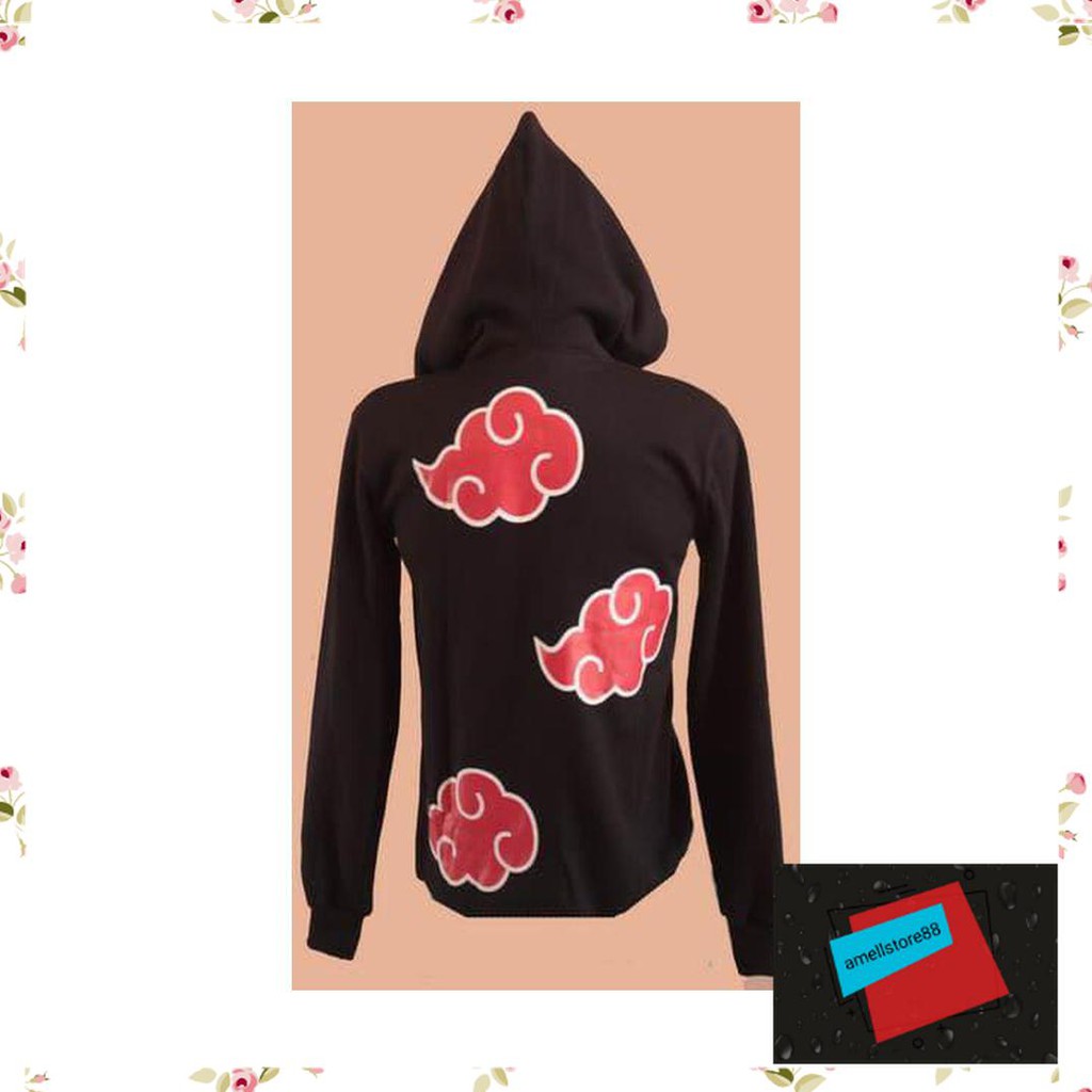Jaket Pria parasut parka gunung Hoodie Anime Akatsuki Naruto KK398