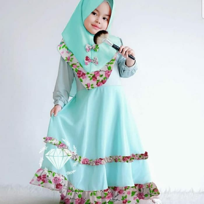 Termurah Gamis Anak Perempuan Modern Terbaru Mikka 2020 Khai Hl656 Busana Muslim Setelan Cer Shopee Indonesia