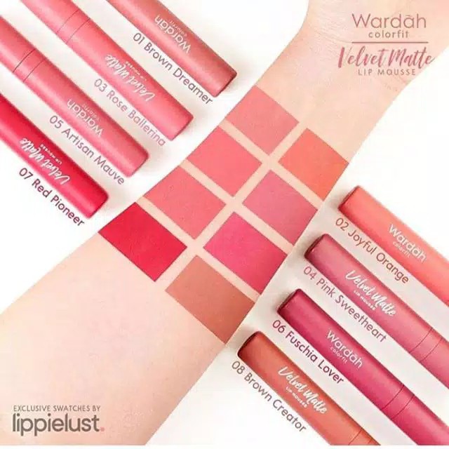 Wardah Colorfit Velvet Matte Lip Mousse - Lipstick Cair Halal Original BPOM