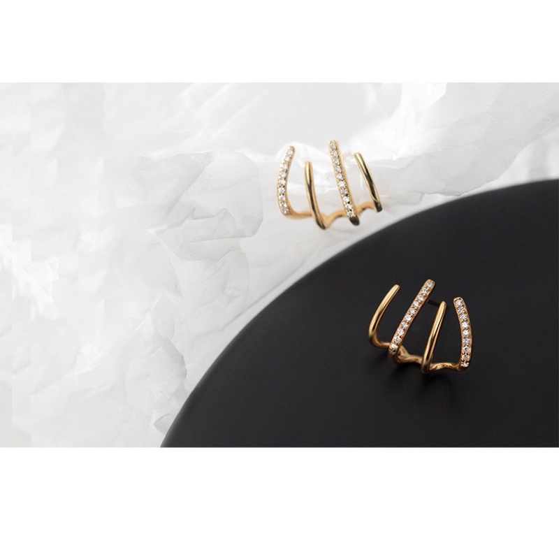 Anting E356 anting Eropa dan Amerika berlebihan anting aksesoris fashion lingkaran besar