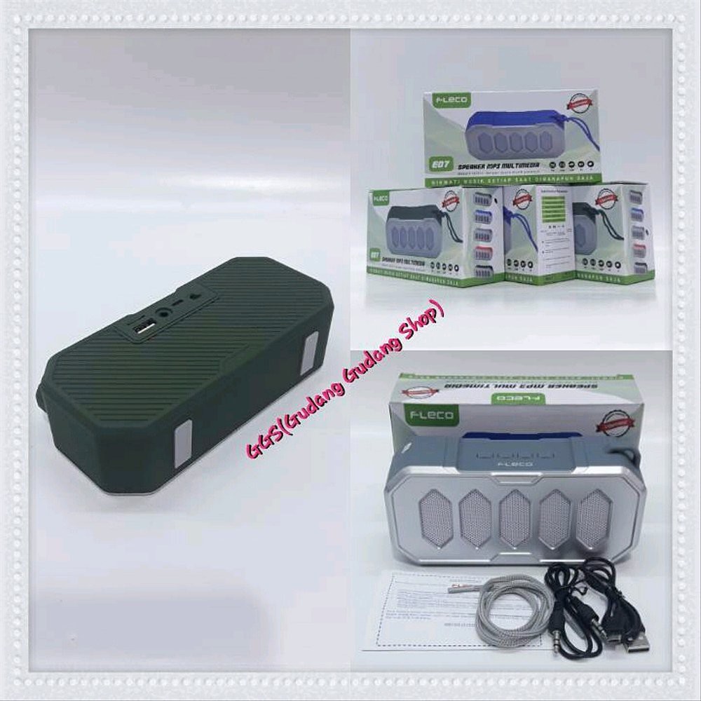 Music Box Bluetooth Fleco Kekinian - USB Memori Radio Super Bass