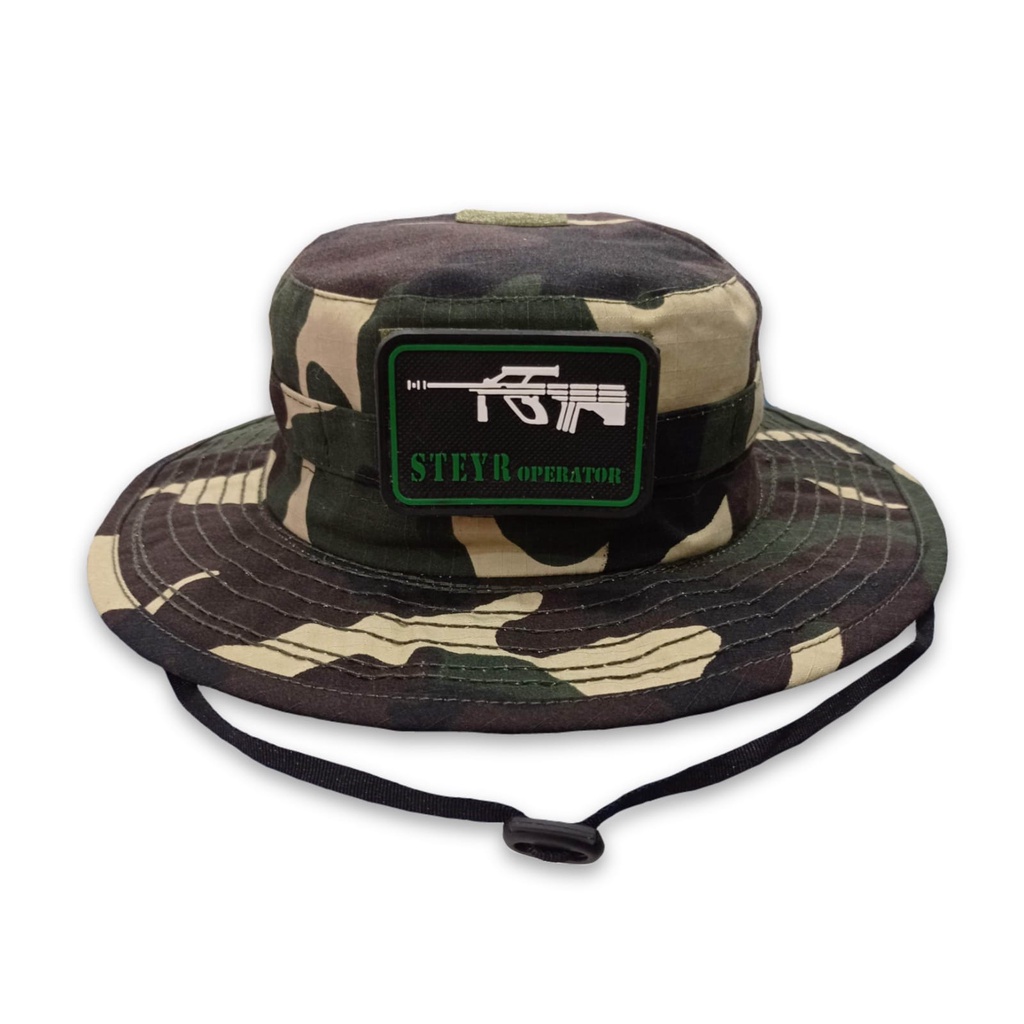 Topi Rimba Outdoor Tactical Loreng WoodLand Pria/Wanita