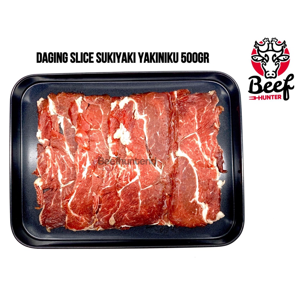 DAGING SAPI SLICE - SUKIYAKI YAKINIKU TERIYAKI BEEF SLICED BBQ MURAH HARGA SPECIAL 500 GR