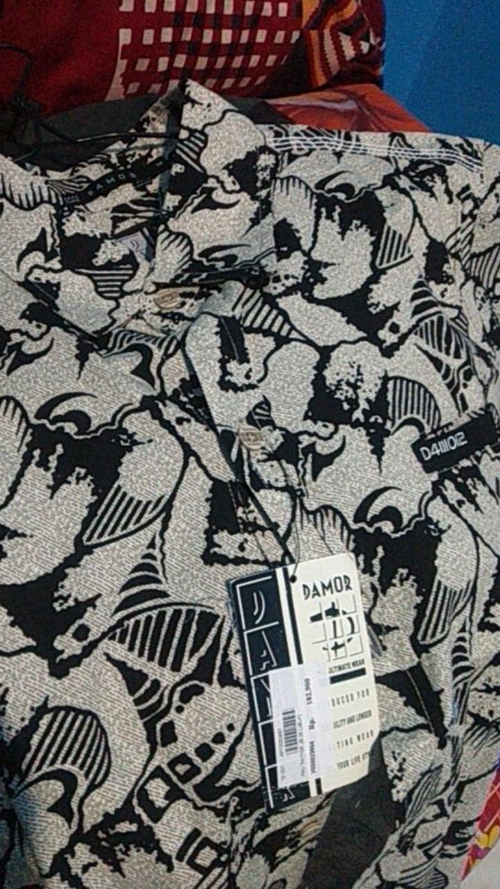 Gof Damor (cressida) Kemeja Batik Lengan Panjang Pria Slimfit Baju Batik Cowok