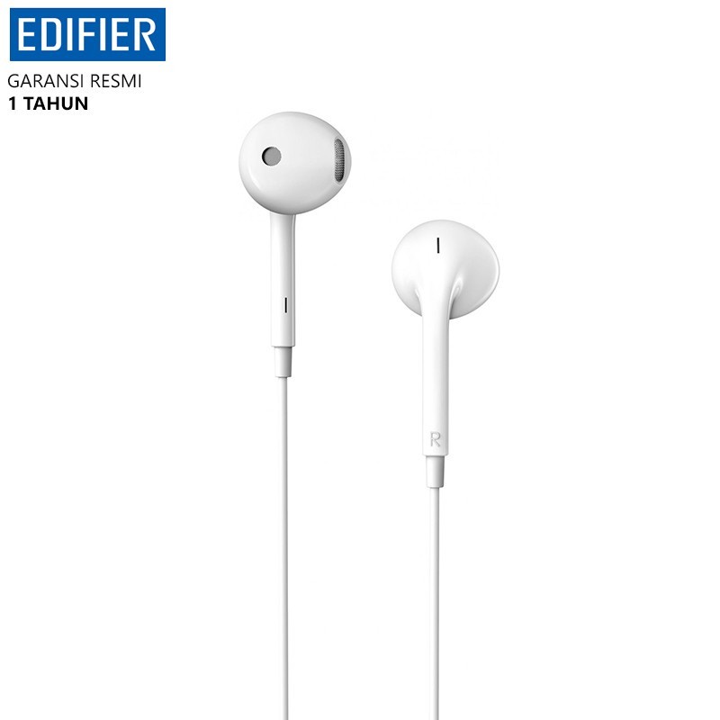 Earphone Edifier P180 Plus White-Earbuds with Remote and Mic