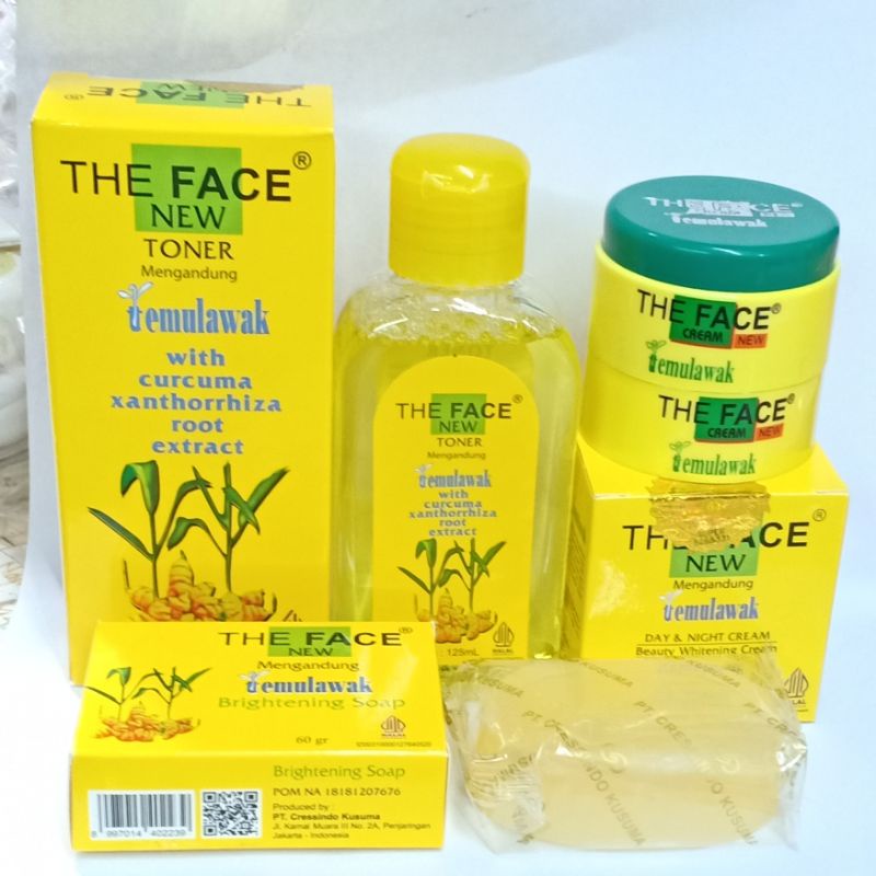 PAKET CREAM TEMULAWAK THE FACE 4IN1 - TONER