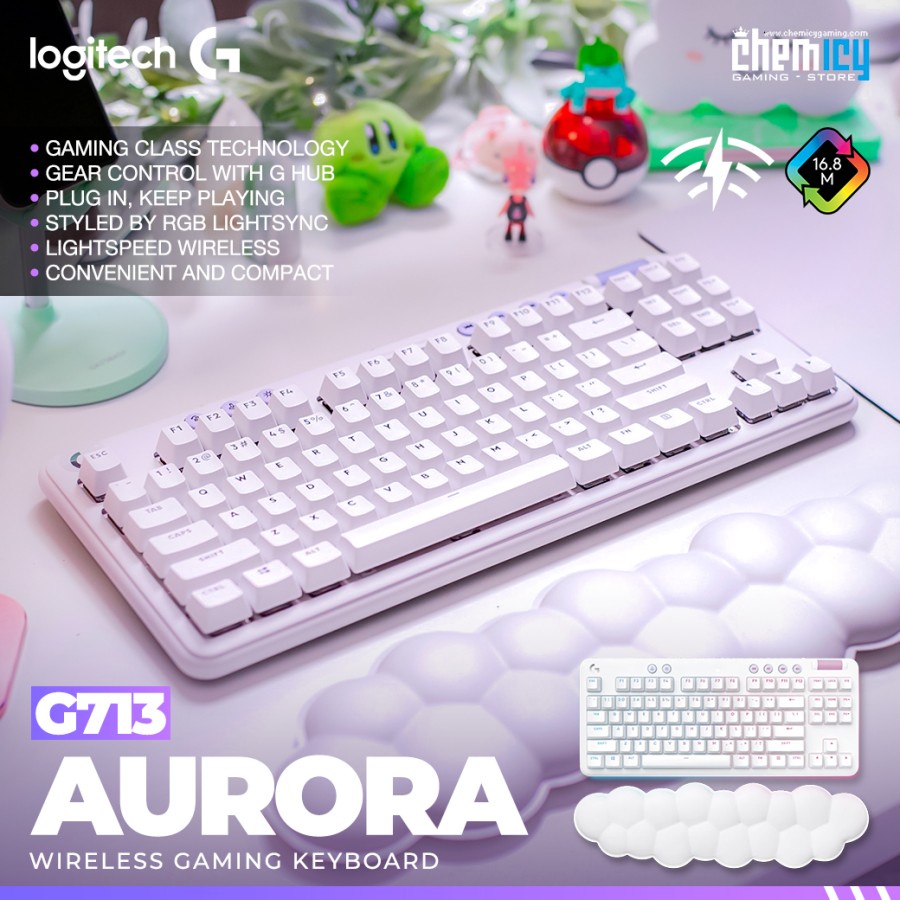 Logitech G715 Aurora TKL RGB Wireless Mechanical Gaming Keyboard