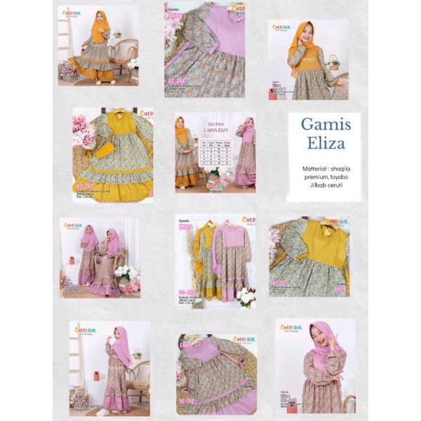 Gamis Anak Set Jilbab Eliza Cutetrik