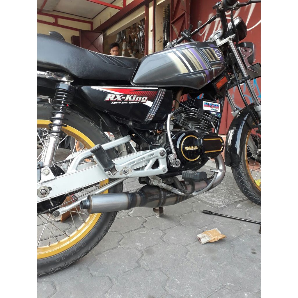 Jual Knalpot Kolong Telo Kupang Bahan Plat Jaminan Josss Murah Suara Halilintar RX King Indonesia Shopee Indonesia