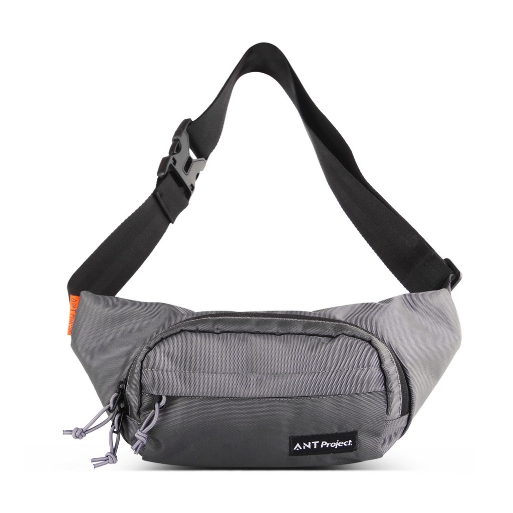 ANT PROJECT - Waistbag Pria NACHT Grey - Tas pinggang