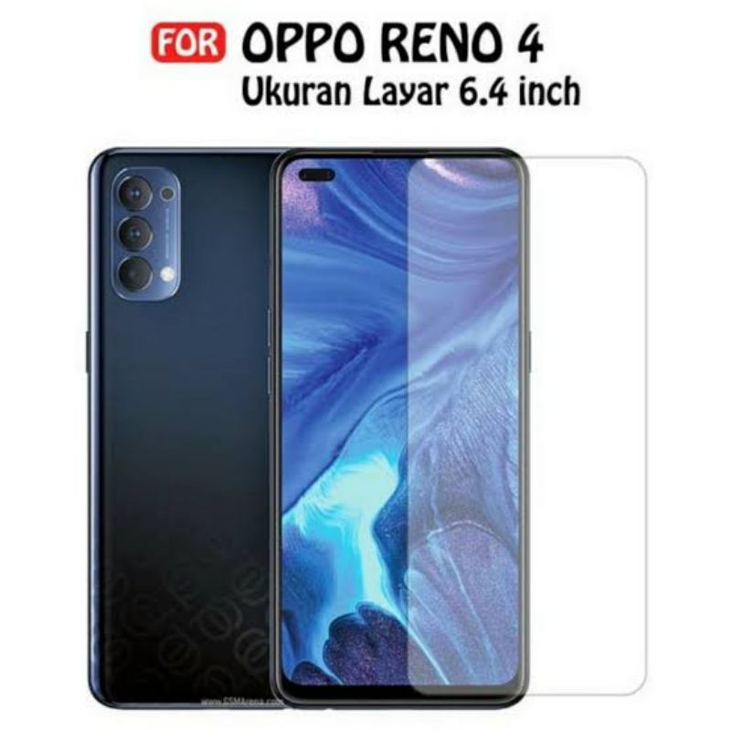 Tempered Glass Oppo Reno 4 Bening Transparan