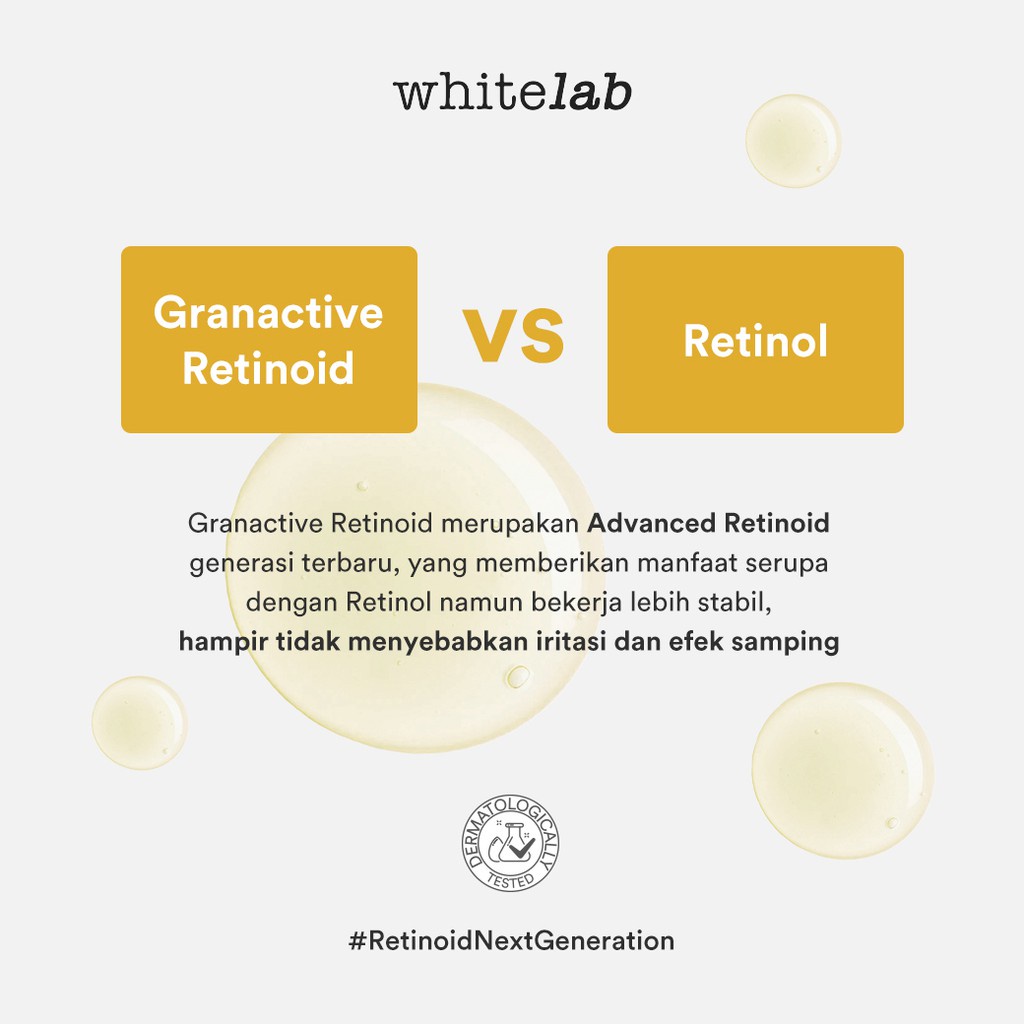 WHITELAB Granactive Retinoid Intensive Care Bakuchiol Retinol Treatment Face Serum - Serum Perawatan Wajah