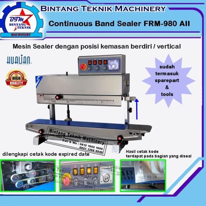 Continuous Band Sealer Frm 980 Aii Mesin Sealer Plastik Alumunium Foil