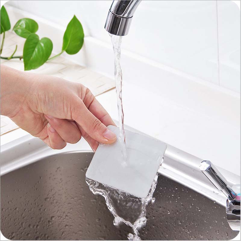 Self-Adhesive Wall Mounted Sticky Hook /  Shampoo Shower Gel Bottle Holder Shelves / Punch-freeS tainless Steel Suction Cup