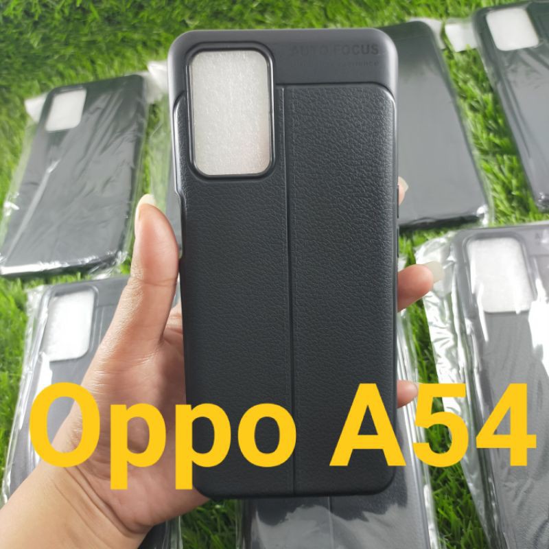 Autofocus Case Oppo A54 , Oppo A74 4G , Oppo A95 Casing Softcase Hitam Case Motif Kulit Jeruk