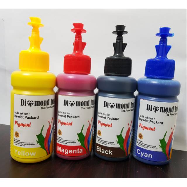 Promo Paket Tinta Hp Isi ulang Diamond Ink 1 Paket 4 Warna