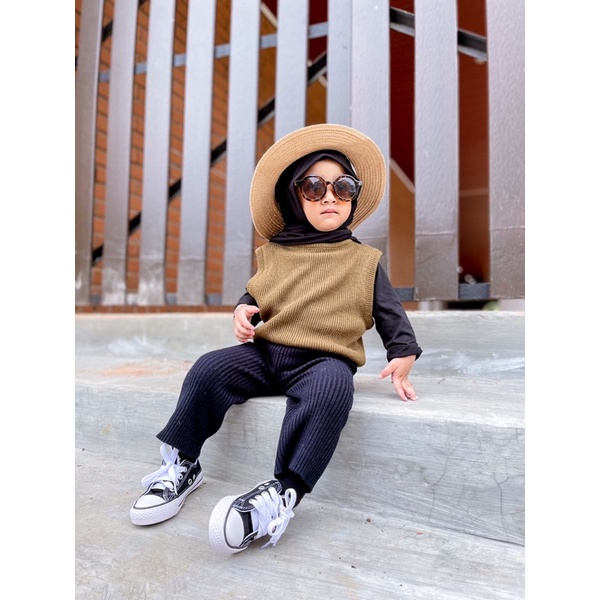 LITTLECAIM - KENNA TURTTLENECK | baju anak unisex turtleneck | turttleneck anak