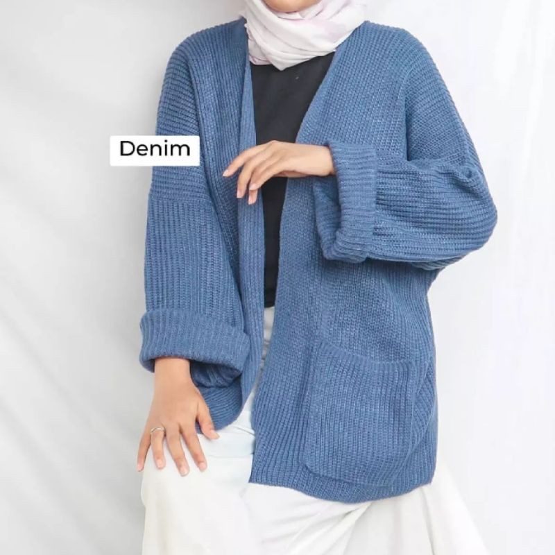 KARDIGAN RAJUT OVERSIZE JUMBO XXL 3XL 4XL PAKAIAN WANITA/ LOCY BIGSIZE