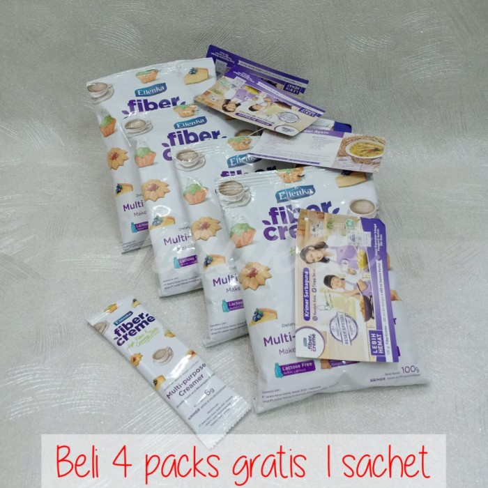 

Krimer- Krimer Fiber Creme Ellenka Creamer Sehat Bubuk Serbaguna 100 Gr Murah -Krimer.