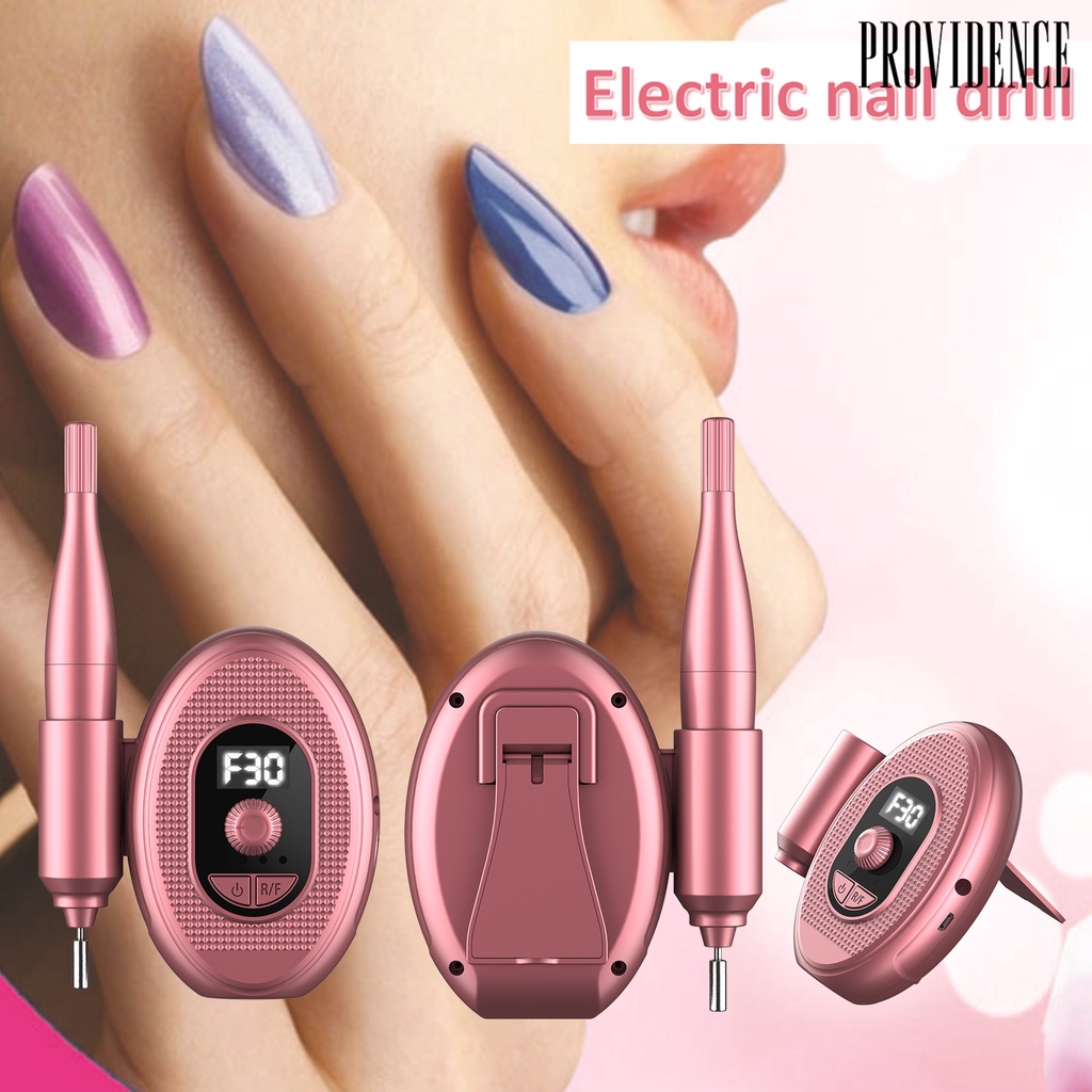 Providence Mesin Bor Poles Kuku Elektrik Portable Usb Rechargeable Untuk Salon / Manicure