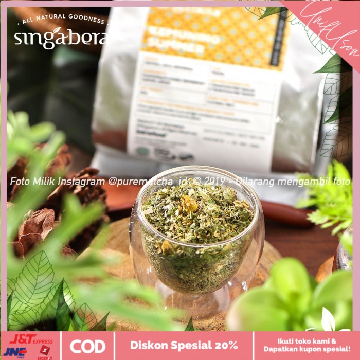

⭐COD⭐ Singabera - Kemuning Summer 50gr Tisane Teh Chamomile Lemon Mint Tea