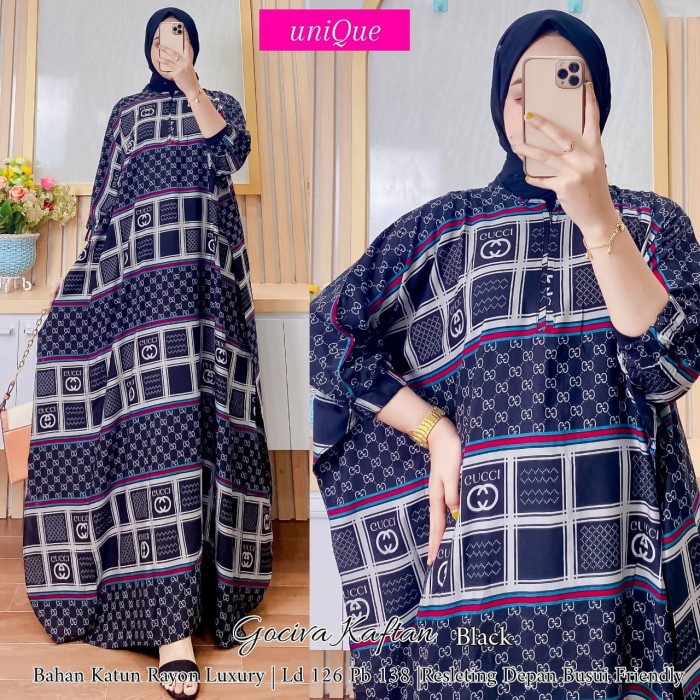 Baju Muslim Lebaran 2022 kaftan wanita gociva by Unique