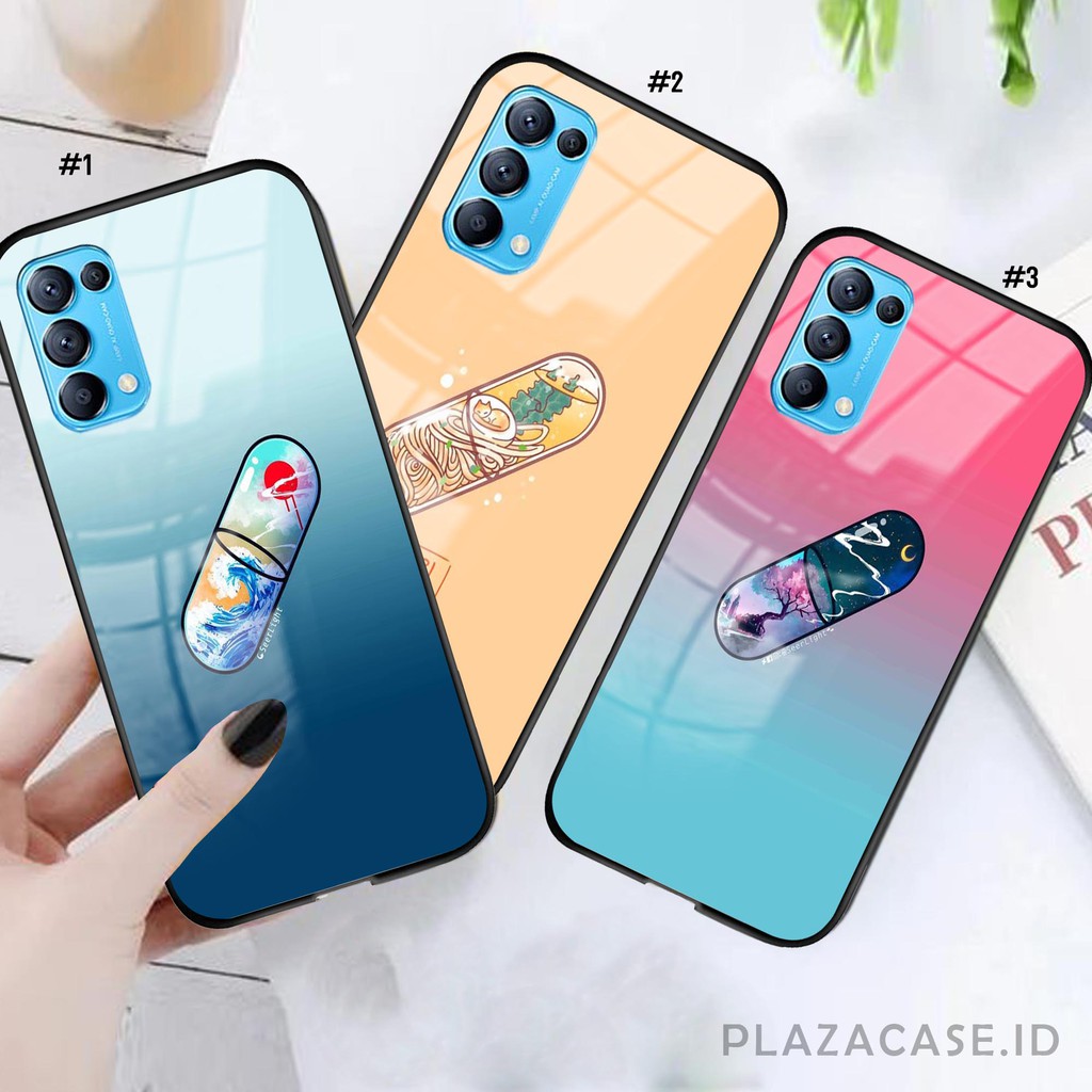 Softcase Glass Kapsul [K83] for All Type OPPO RENO 5 RENO 4 RENO 4F A73 A53 A91 RENO 3 A71 F1S A31