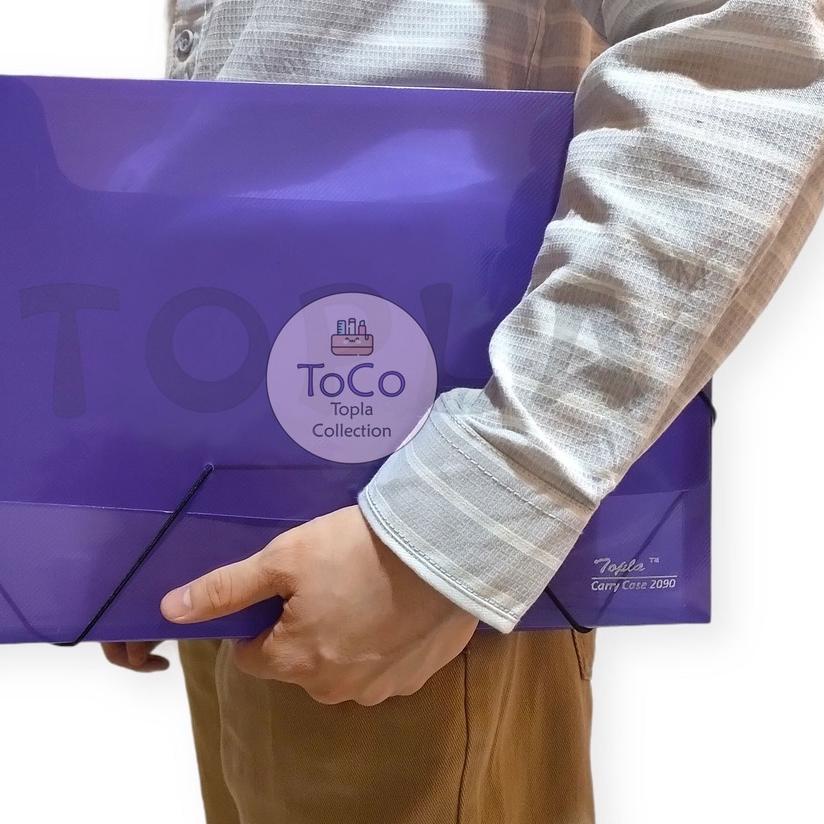 

JY7☘ TOPLA Carry Case Map Tebal Tali Plastic Folder Kertas Plastik Dokumen File Holder 2090 Harga Terjangkau