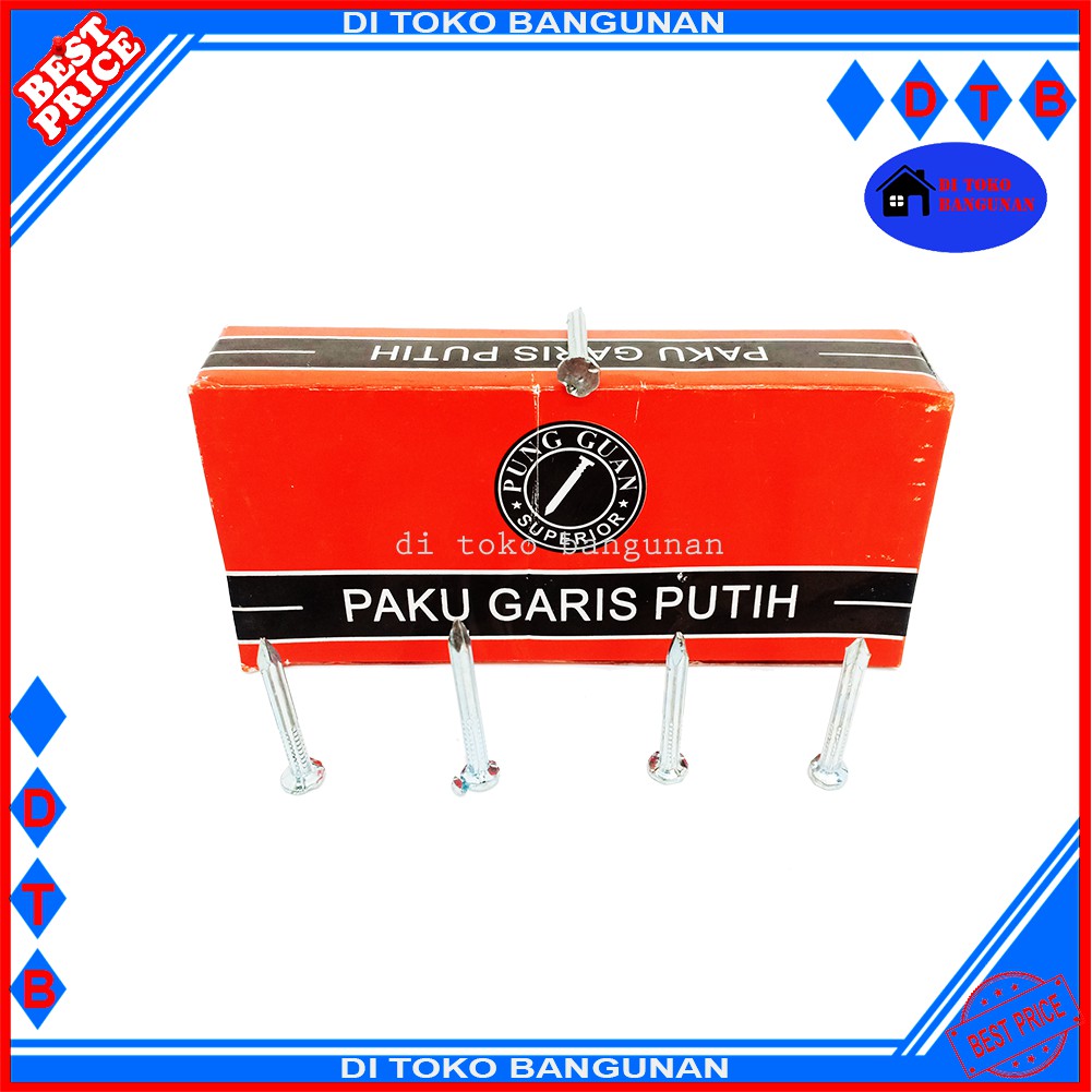 Paku Beton DN Garis Putih - Paku Tembok