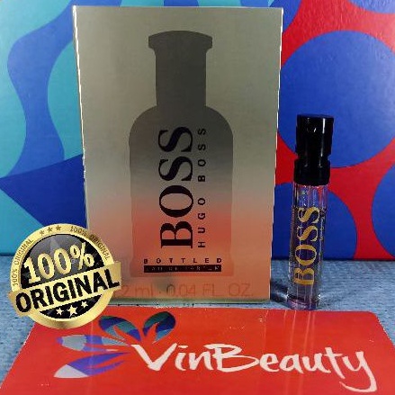 Vial Parfum OriginaL Hugo Boss Boss Bottled EDP 1.2 ml For Men Murah