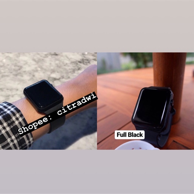 Jam tangan look / BLACK FULL-4