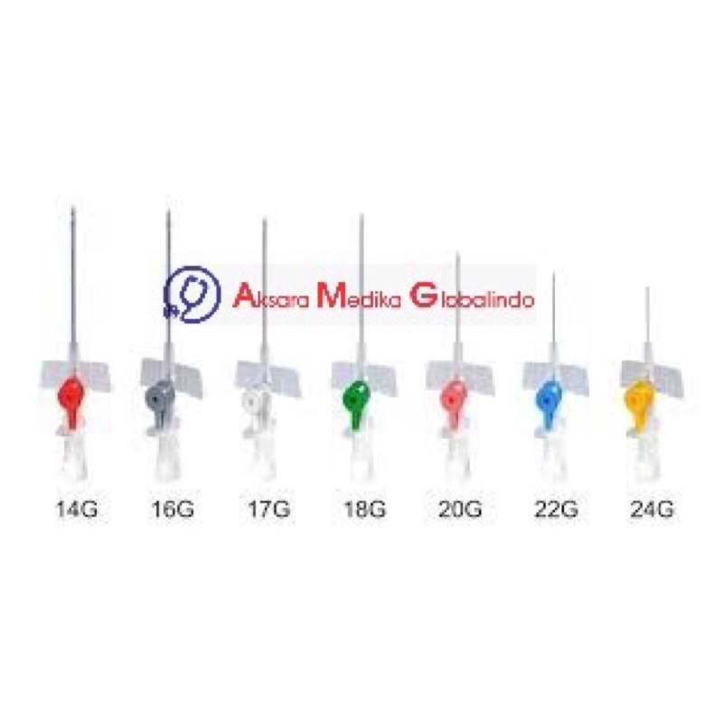 Iv Catheter Abocath Jarum Infus With Wing 16 18 20 22 24 26g Shopee Indonesia