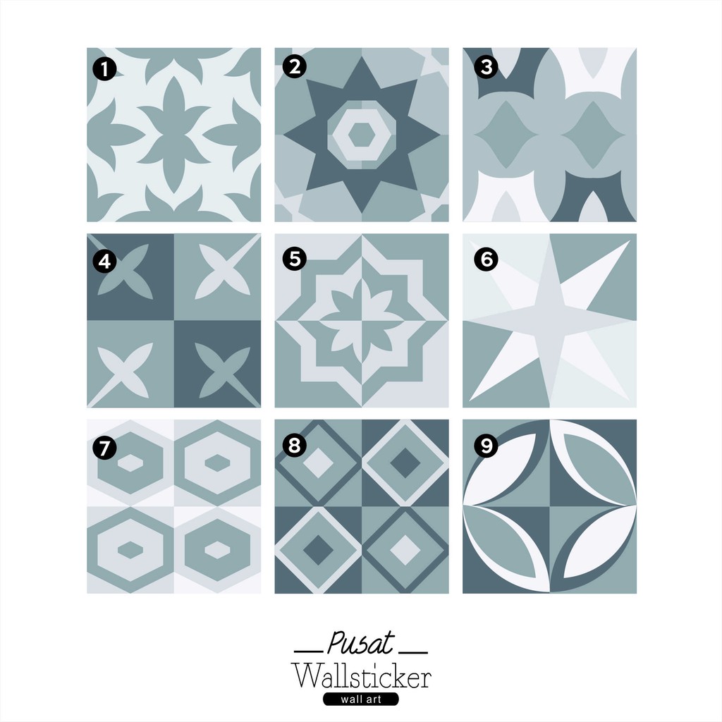 STIKER TEGEL / STIKER LANTAI / KERAMIK Motif 53