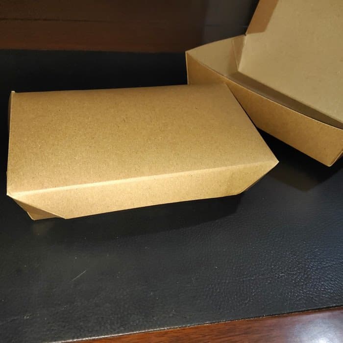 

0vdt7n Paper Box Lunch Large - Coklat Paper Box Kertas Paper Take Away - Cokelat Hyft7Yt
