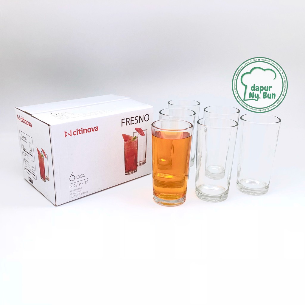 6 Pcs Gelas  Fresno Gelas  Minuman Gelas Jus  Shopee 