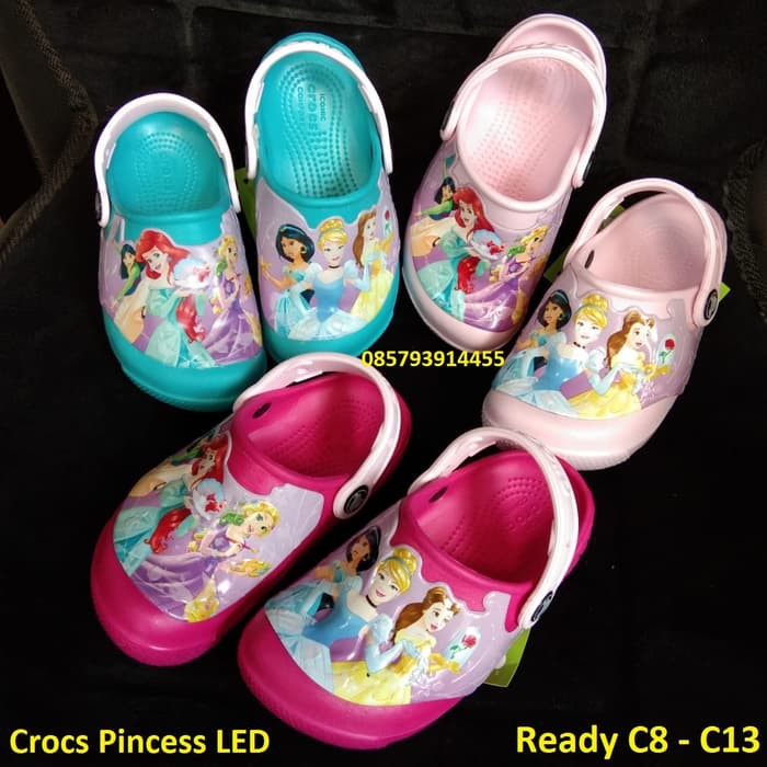 Crocs anak / Sepatu sandal crocs / crocs led princess / crocs lampu q1