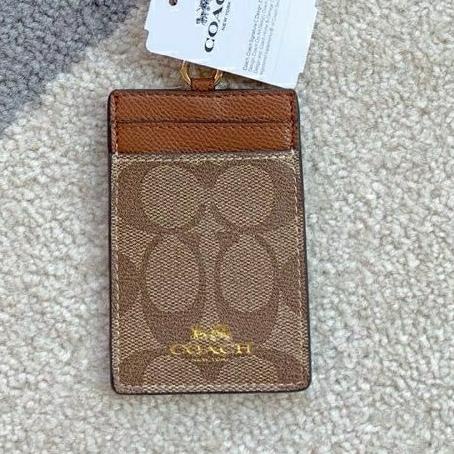 

Office & Stationery | Document Organizer | Coach Lanyard/Coach Signature Id Card Holder-F65773 | Best Seller
