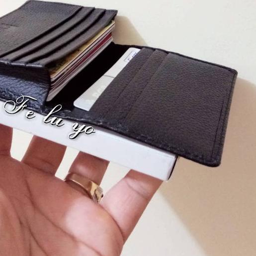 

◌ Dompet Kartu/Card Holder Kulit Braun Buffel Import ☆