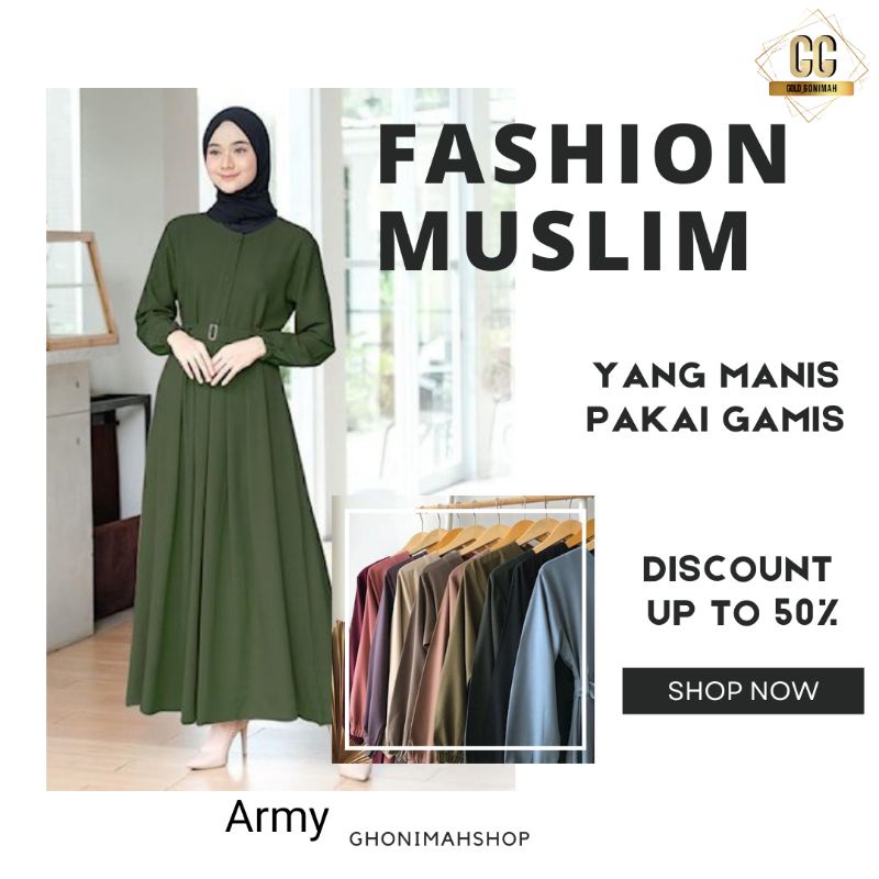 gamis Syar'i pakaian gamis dress muslimah syari perempuan dewasa  wanita terbaru 2021 2022 mewah lebaran kekinian atasan ori polos untuk kondangan pesta elegan satin burkat brokat  premium