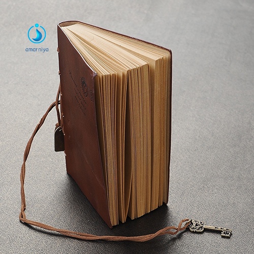 

Terlaris ✨ - Buku Catatan Diary Jurnal Agenda Kosong Bahan Kulit Imitasi Aksen Kunci Gaya Vintage 3.1.23