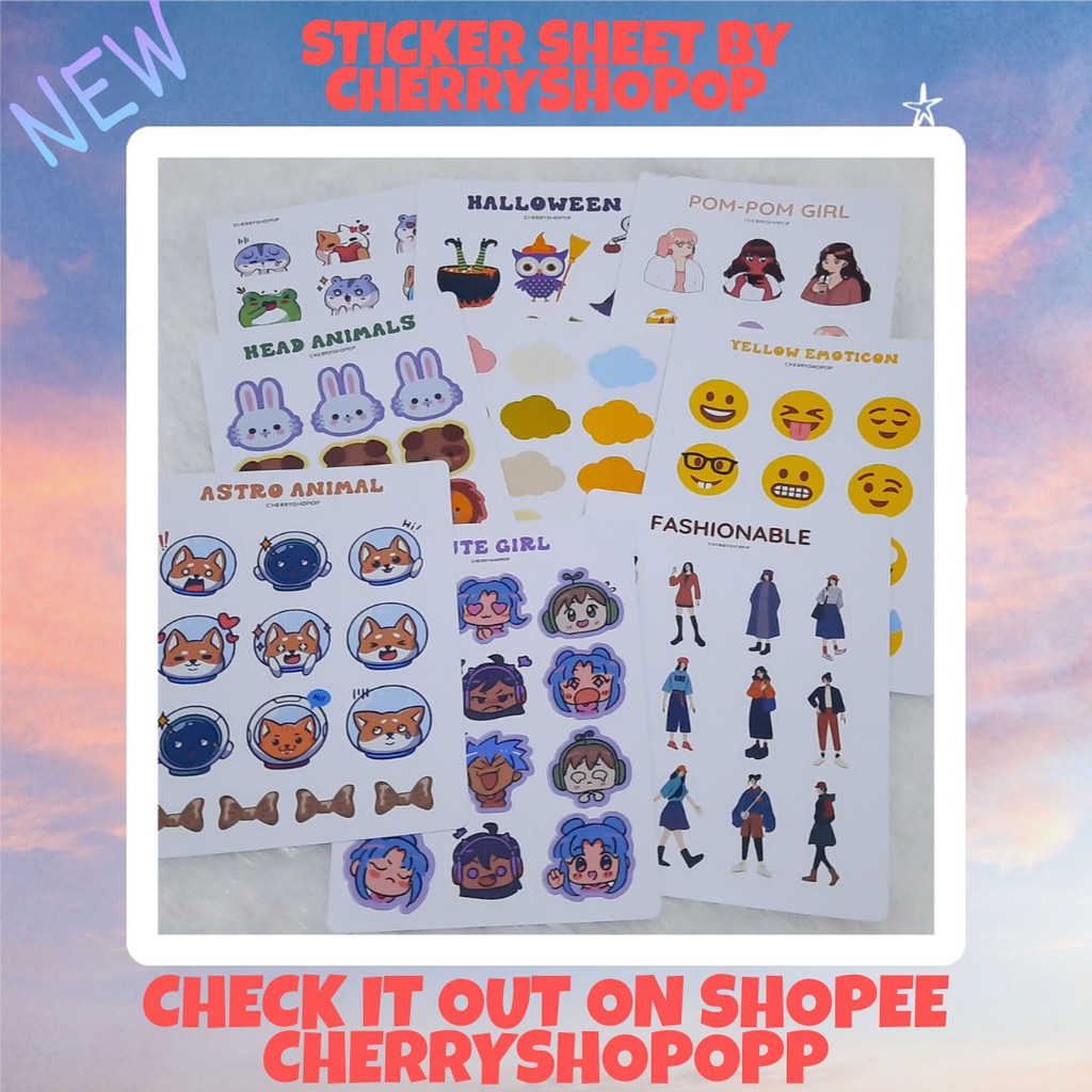 

Stiker Deco Sheet by Cherryshopop Seri 3