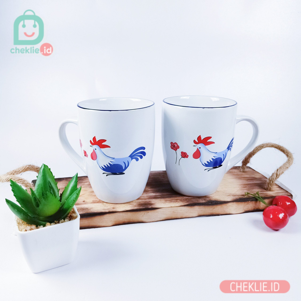 Mug Keramik / Mug Ayam Jago / Mug Murah