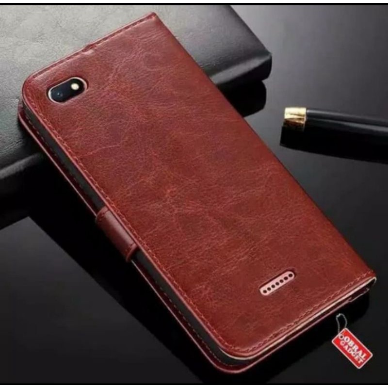 Flip case wallet Redmi 5A case dompet leather case+Gantungan