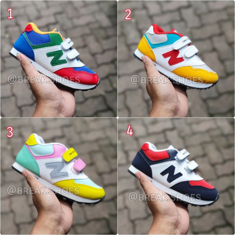 SEPATU ANAK NEW SNEAKER PEREKAT MULTICOLOR